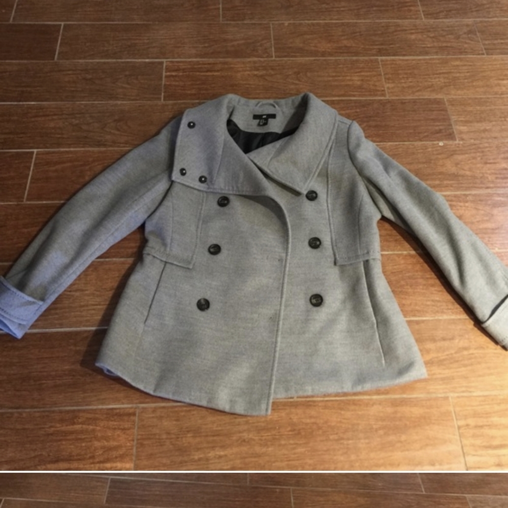 Grey Peacoat